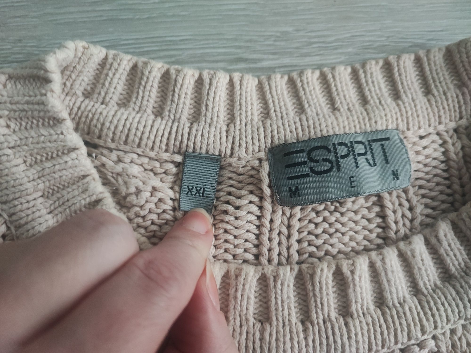 Sweter męski Esprit duży XXL