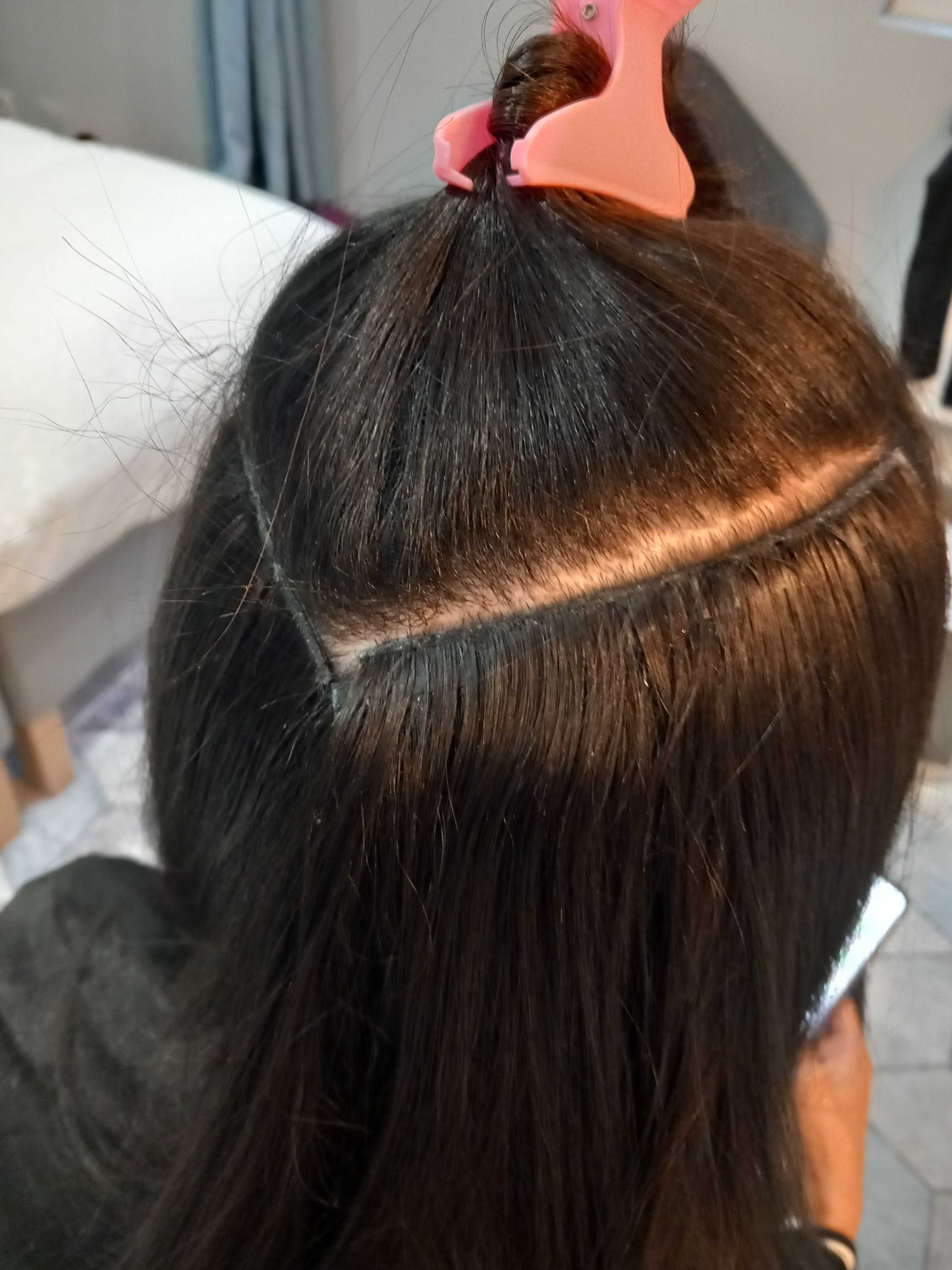 Extensões de cabelo humano