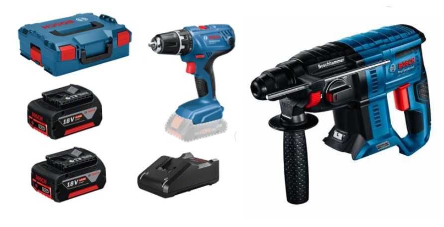 Martelo BOSCH GBH 18V-21 +Aparafusadora GSR 18V-21-Novo-Pronta entrega