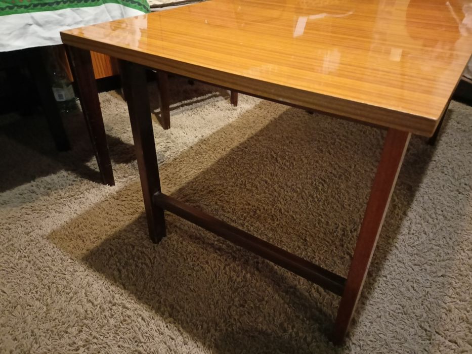 Promocja!!! = Stara ława drewniana 60x120x55 na wysoki połysk = zadban