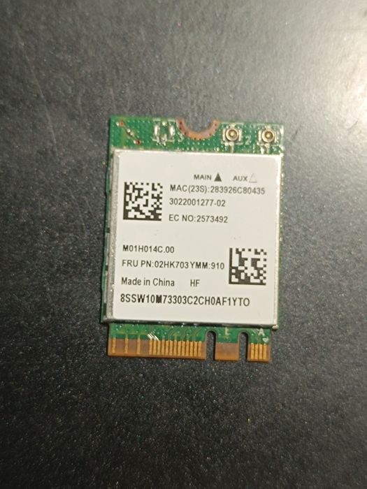 Сетевая карта для ноутбука wi-fi 5G RTL8822CE