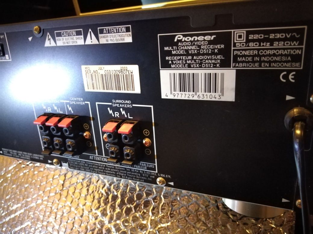 Amplificador 5.1 Pioneer mod Vsx D 512