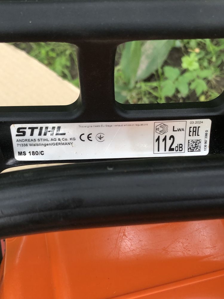 Original. Бензопила - STIHL MS 180. Штиль 180. Щиль