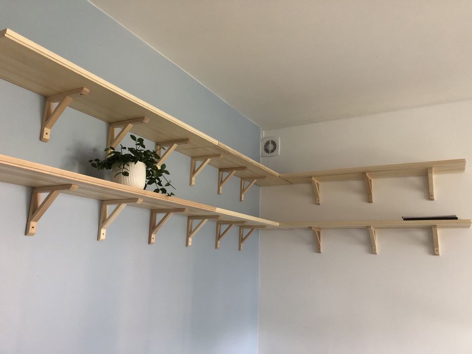 Półki ścienne BERGSHULT/SANDSHULT 120x30 (6szt.)