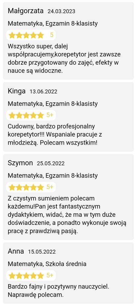 Matematyka - profesjonalnie, skutecznie i miło!