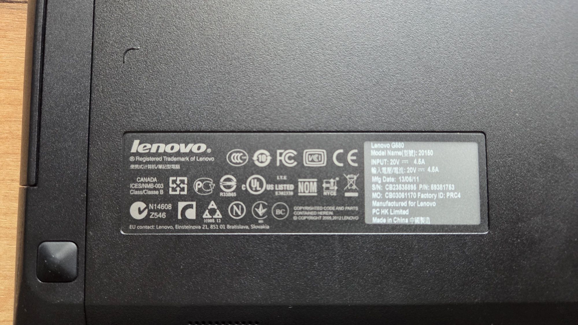 Laptop lenovo g580 grafika 710M 8Ram ssd256gb JAK NOWY !