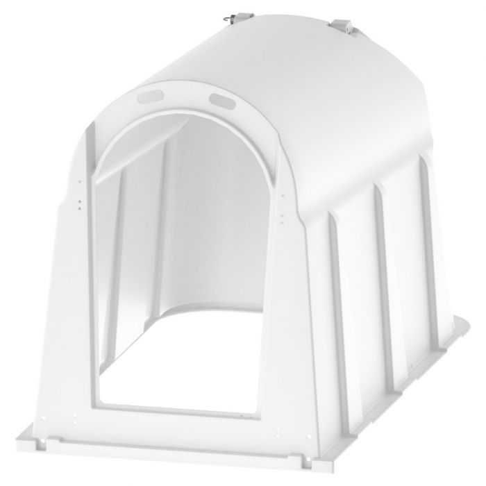 Igloo, domek, Budka dla cieląt Premium PE UV+ z wygrodzeniem lekkim