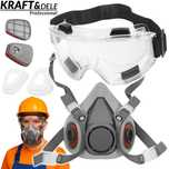 KRAFT&DELE Maska Przeciwpyłowa Lakiernicza Ochronna +Okulary KD10032