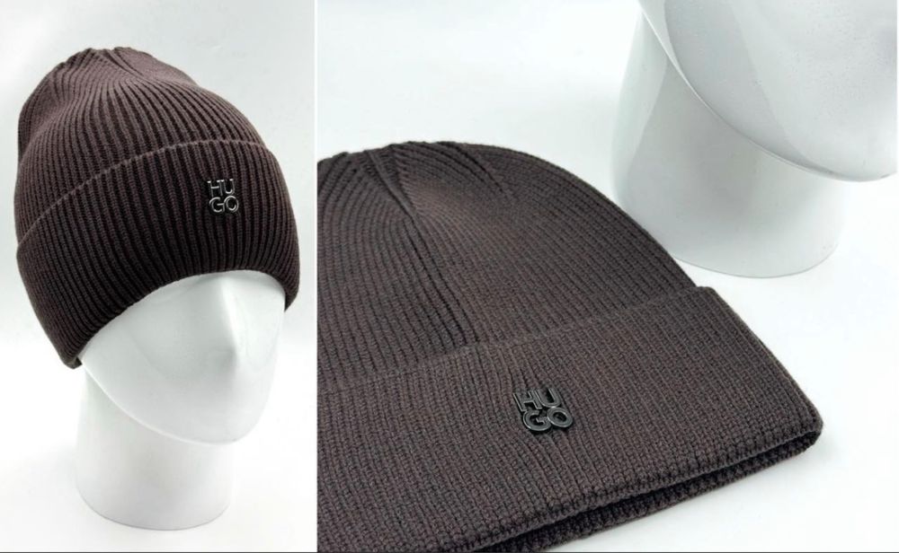 Тепла фірмова шапка Calvin Klein / Hugo Boss / Nike /Armani