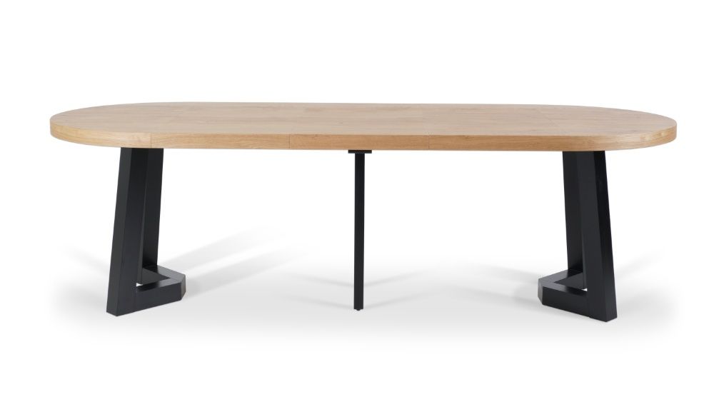 Stół Okrągły Flamingo fi 110 rozsuwany 290 cm Dąb