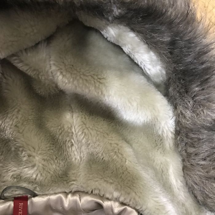 Вінтажна зимова куртка з капюшоном від river island