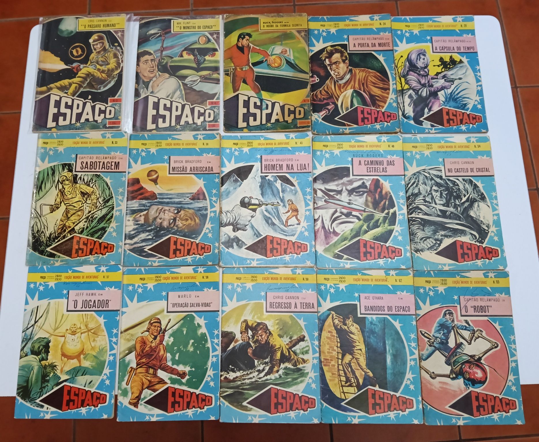 57 M. Aventuras Guerra, Espaço, Policial, Águia, Ciclone,Condor Popula
