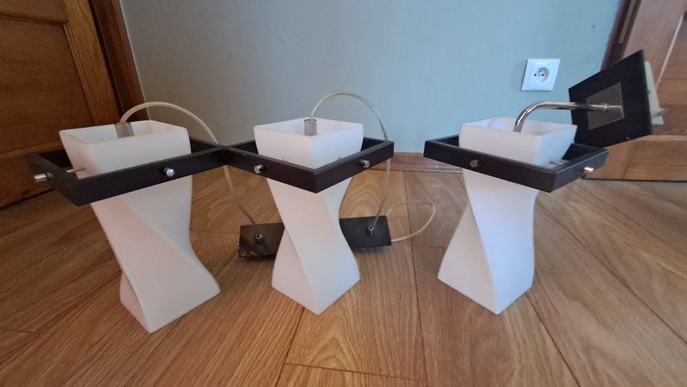 Żyrandol + kinkiet wenge