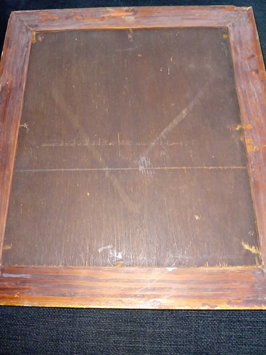 Piękny portret olejny półakt  przedwojenny