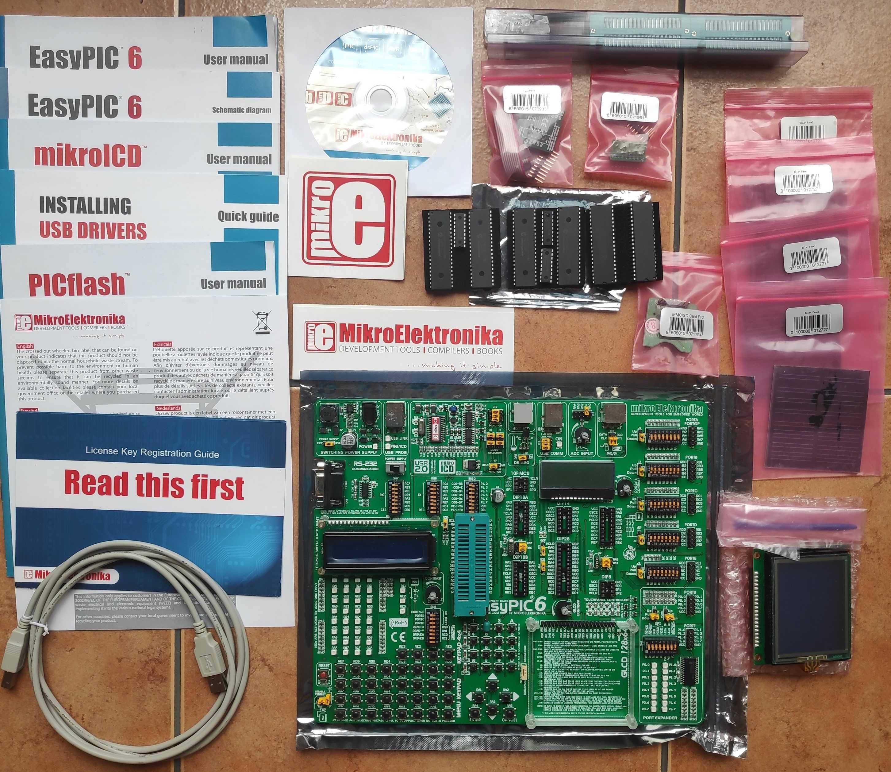 EasyPIC 6 Development System, TMIK003, Microchip