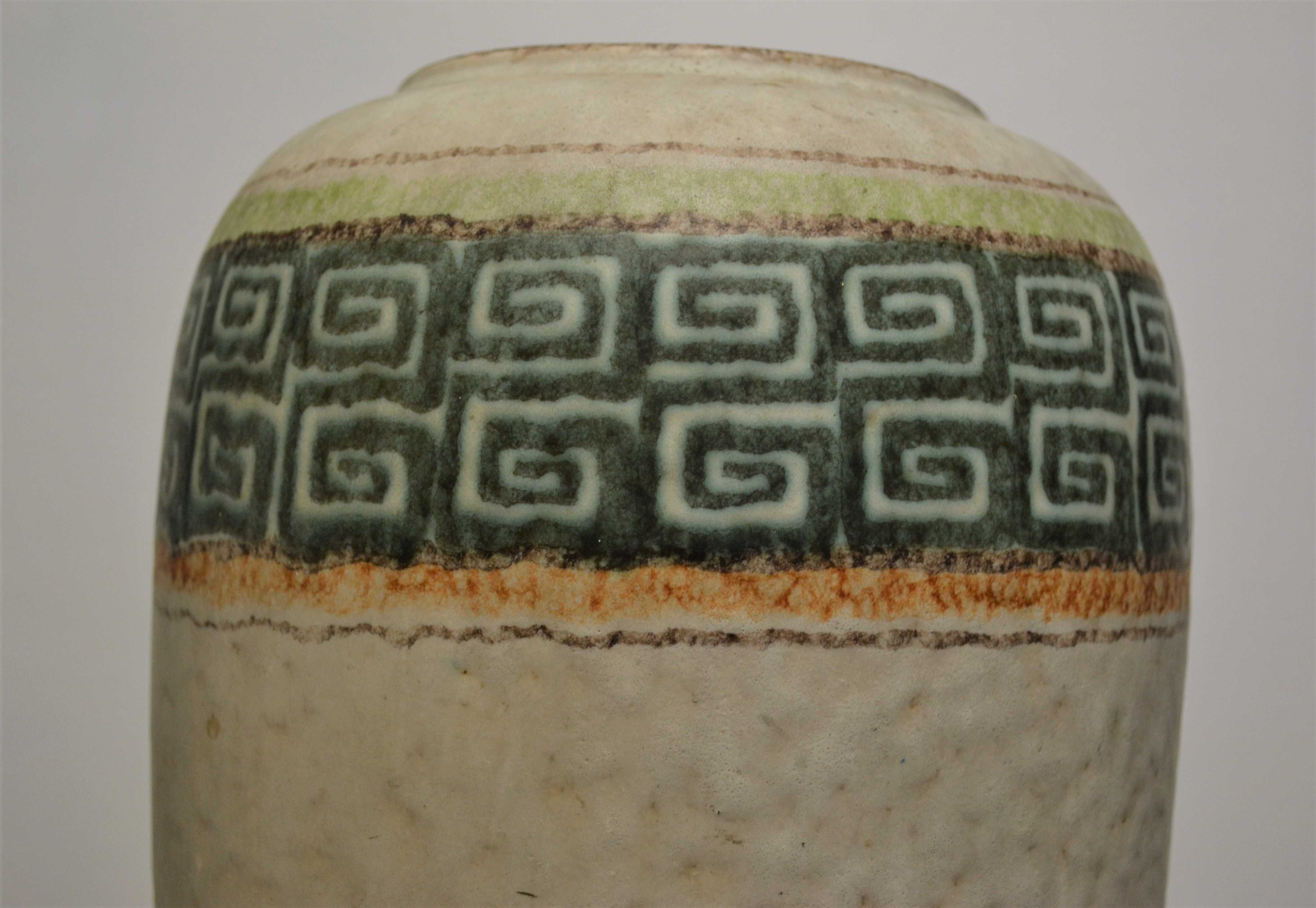 Wazon ceramika Jasba Keramik 585-40 fat lava  wzór grecki