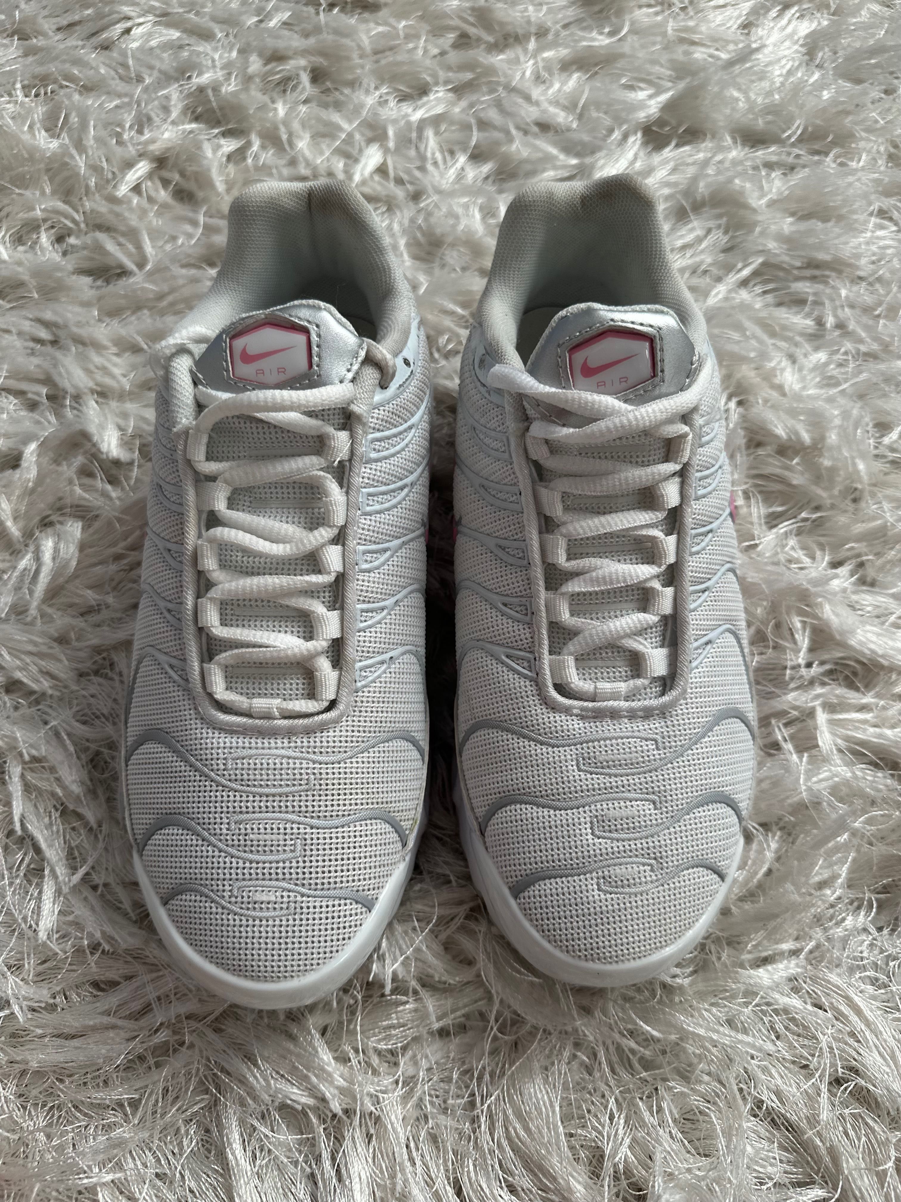 Buty sneakersy Nike tn air max plus różowe białe szare srebrne vintage