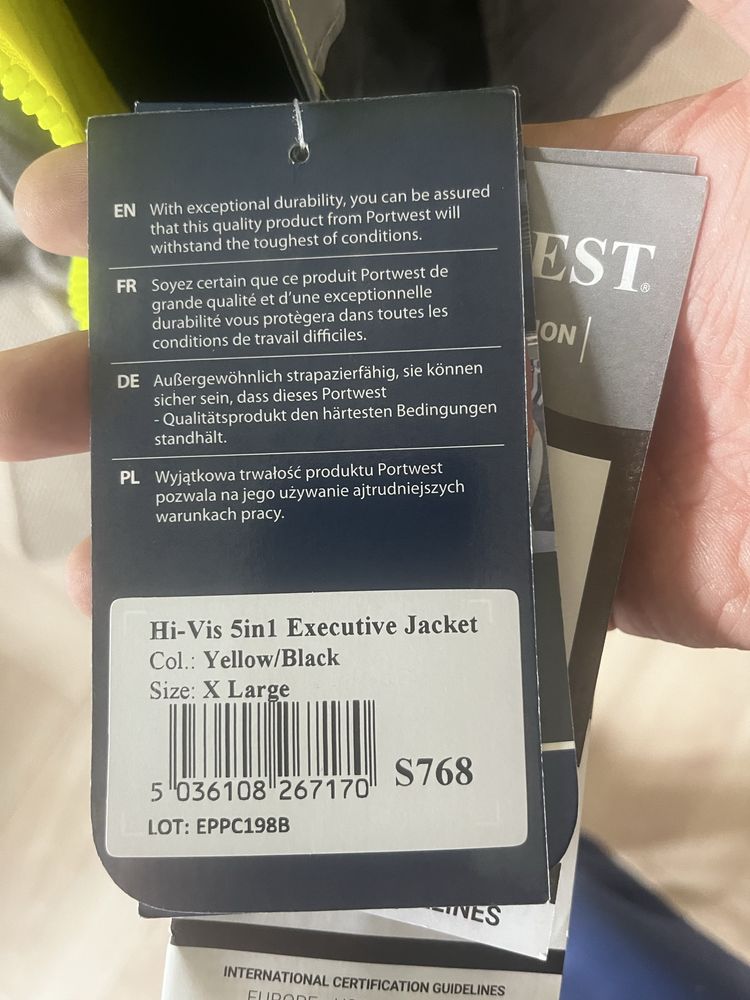 Kurtka robocza zimowa Portwest Hi-vis 5in1
