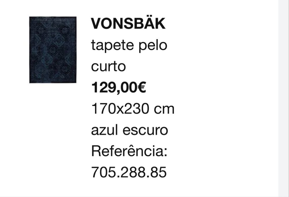 Tapete IKEA VONSBAK