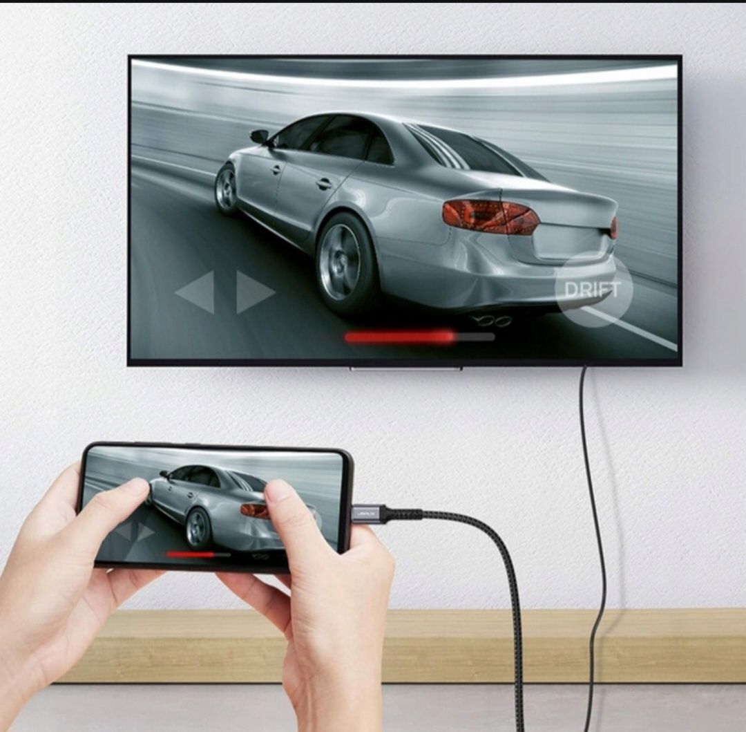 Kabel USB C DO HDMI | 5m | 4K UHD | Thunderbolt 3 | CV0029 JSAUX