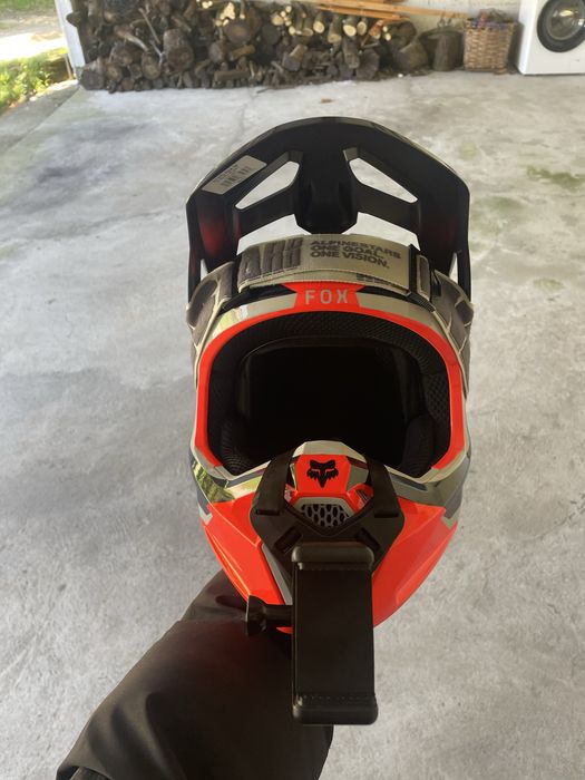 Capacete fox e oculos alpinestars