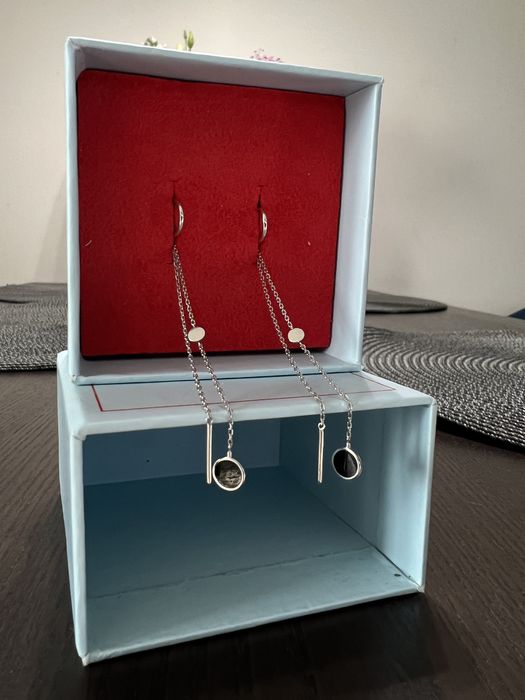 Серьги с эмалью, Love You / золото 585 Срочно !