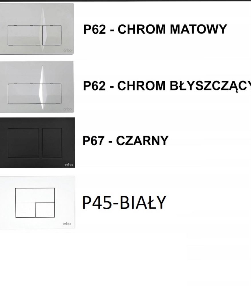 Stelaz + wc+ Deska slim+ Przycisk zestaw  Podtyknowy ARBO 7w1