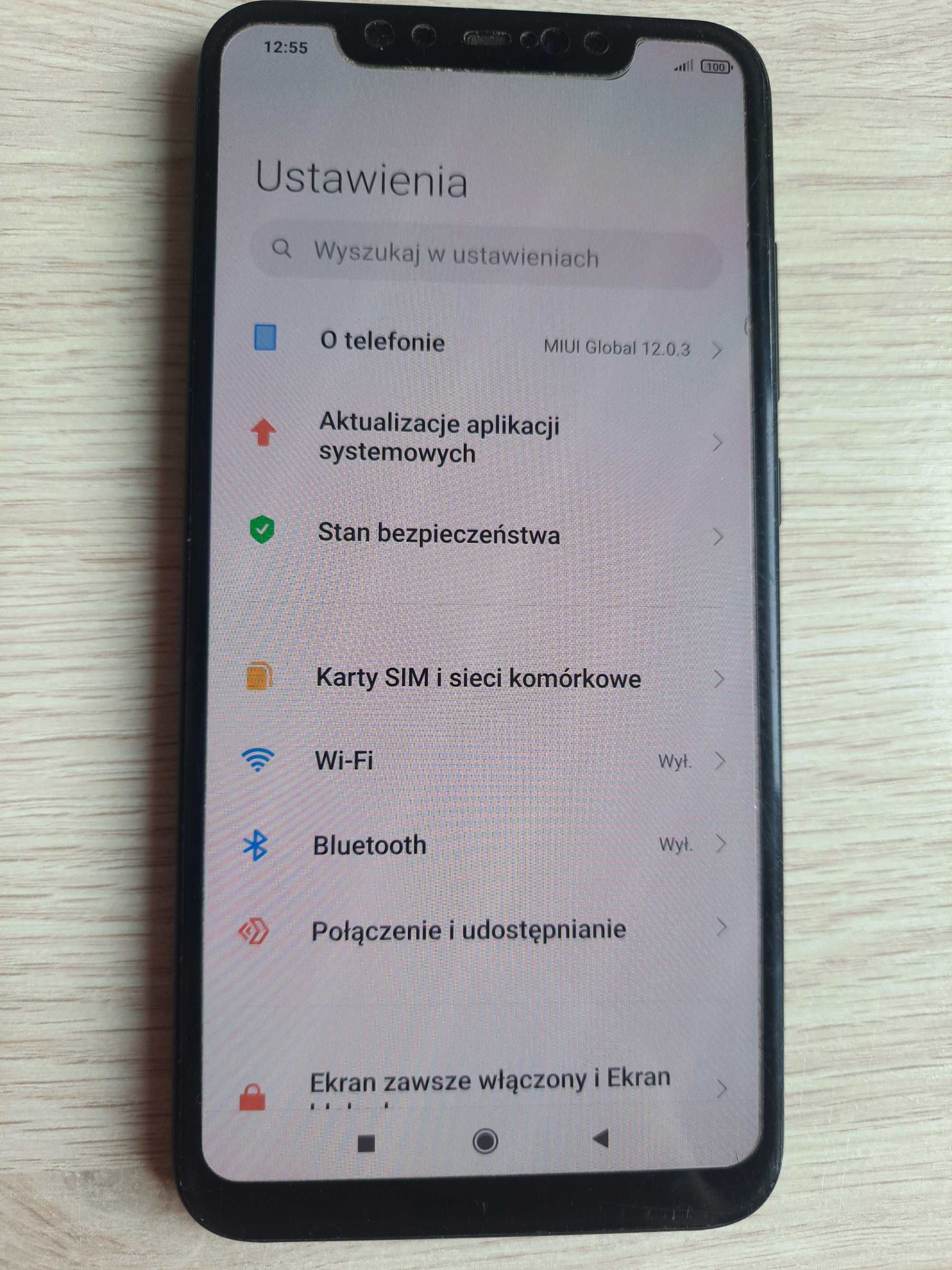 Telefon XIAOMI MI8 6/64 gb Czarny Miui Amoled 6.2 cala Xaiomi Mi 8