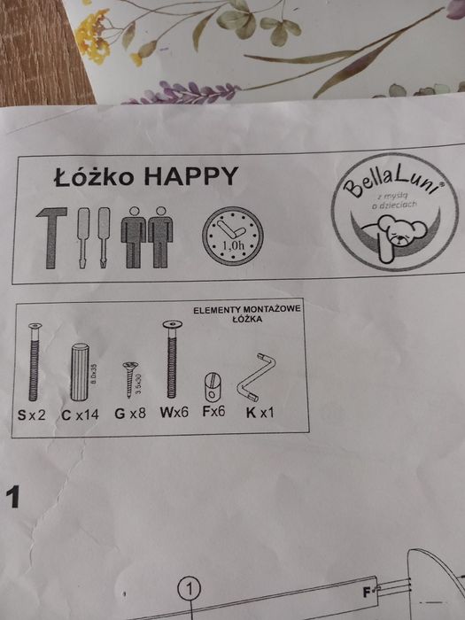 Łóżko dziecięce  70x140