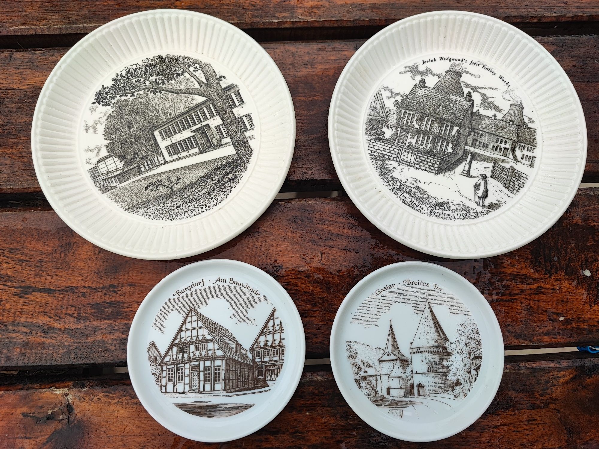 Talerzyki Porcelana Furstenberg stara Porcelana  Wedgwood England