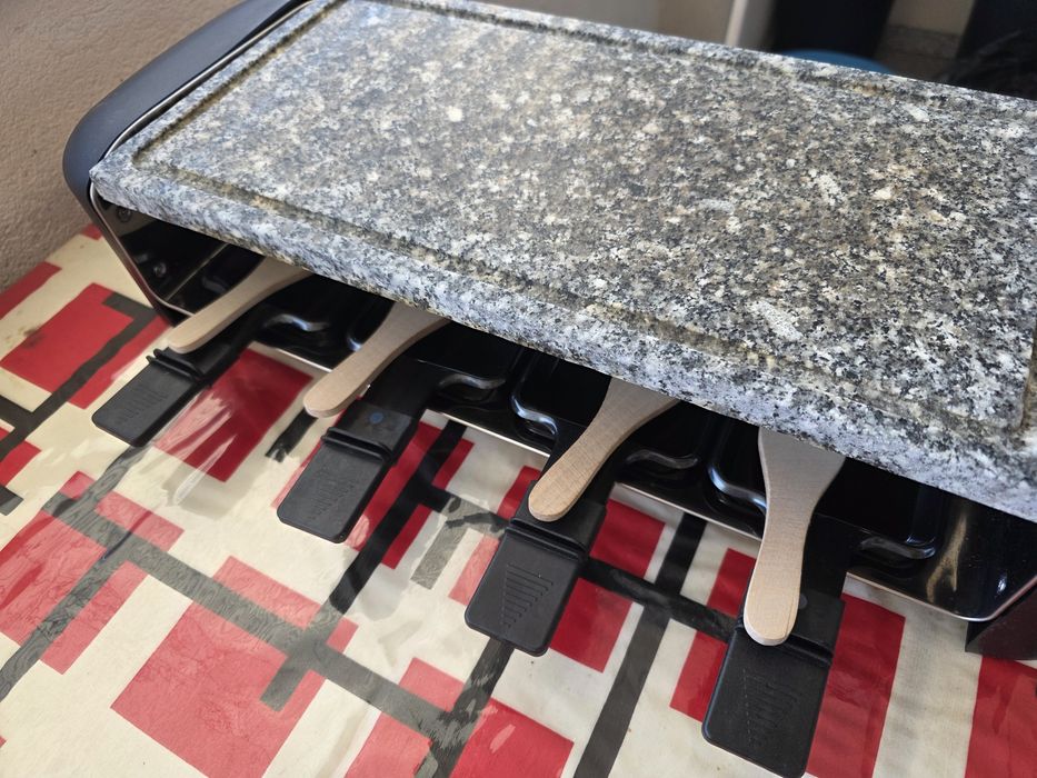 Placa Pedra Grelhador com Raclette