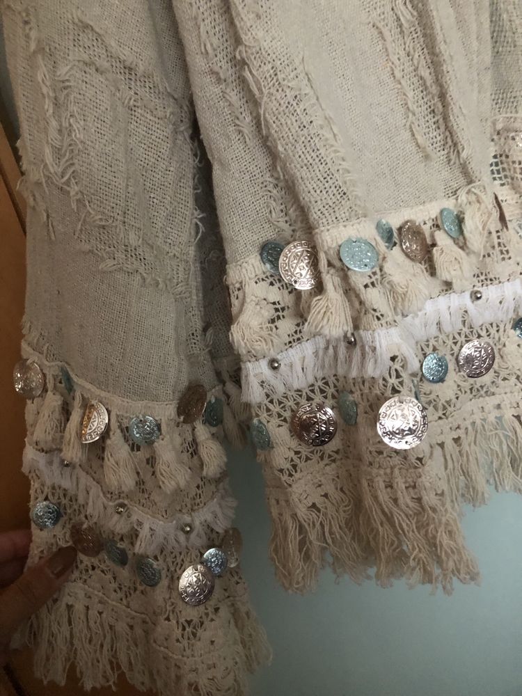 Casaco estilo boho