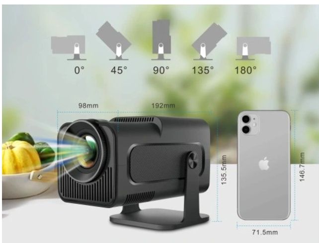 Mini Rzutnik - Projektor HY320 WiFi 4K Hd LED Smart Tv Box