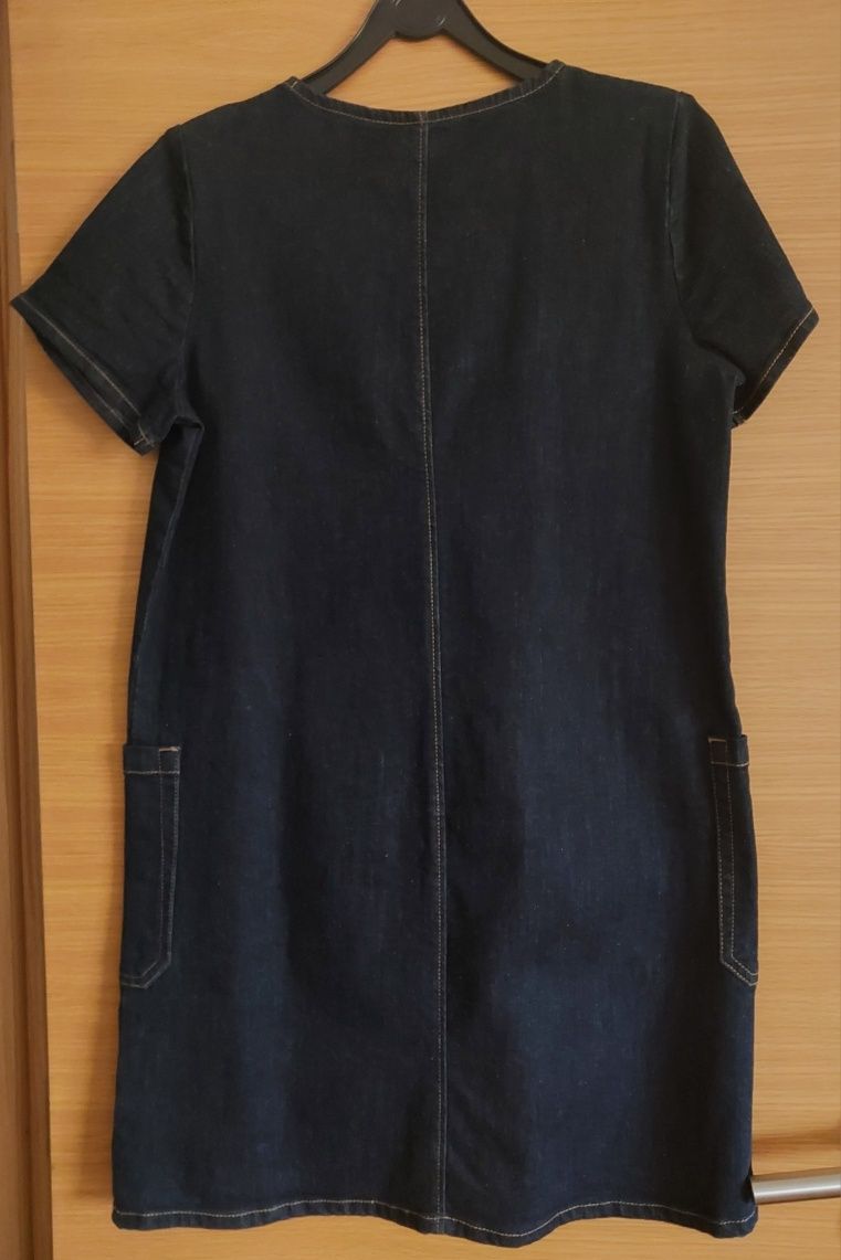 Vestido Ganga Azul Escuro, M-L