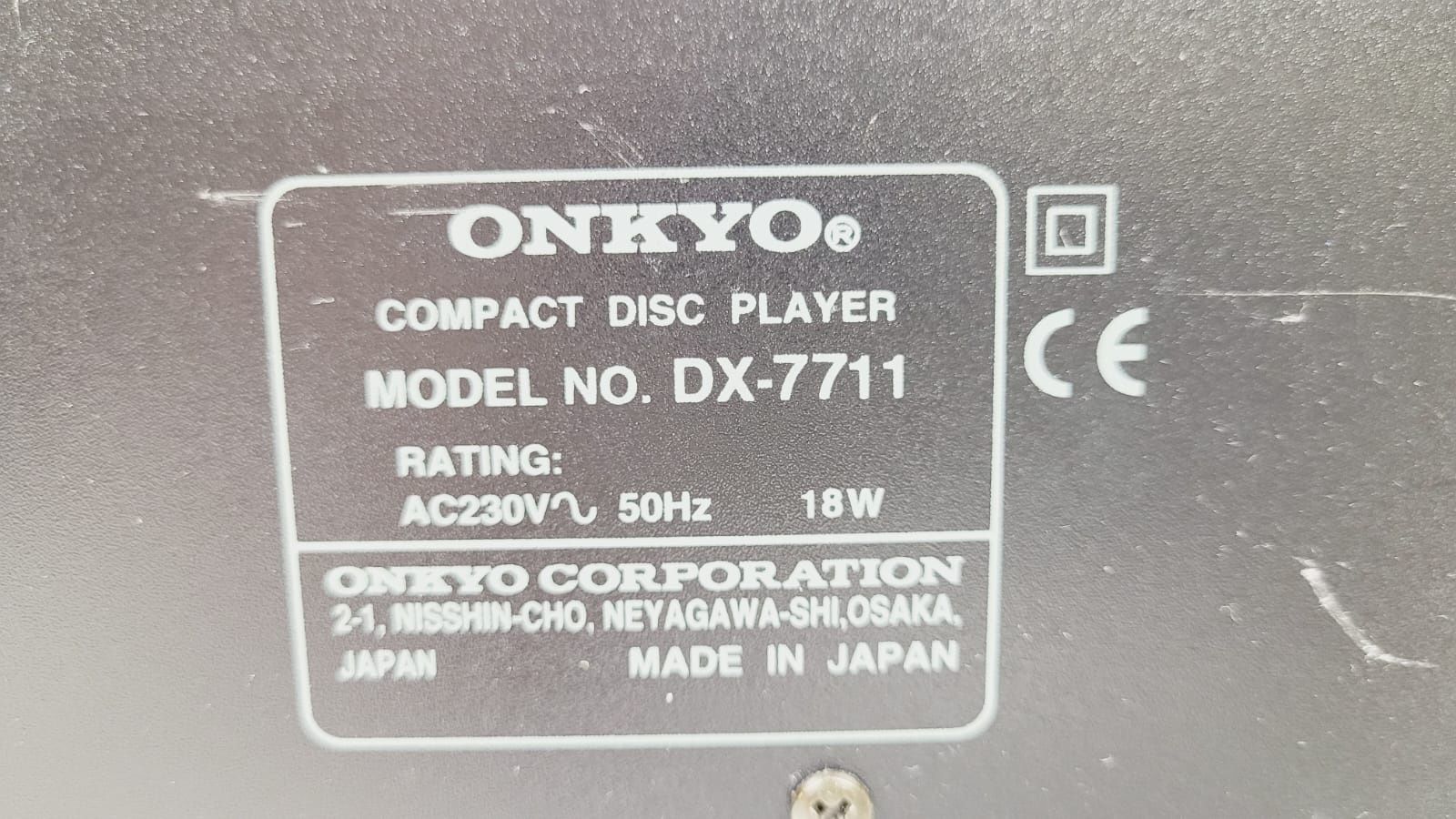 Odtwarzacz Onkyo DX 7711 PILOT Szampański cd Wysoki model