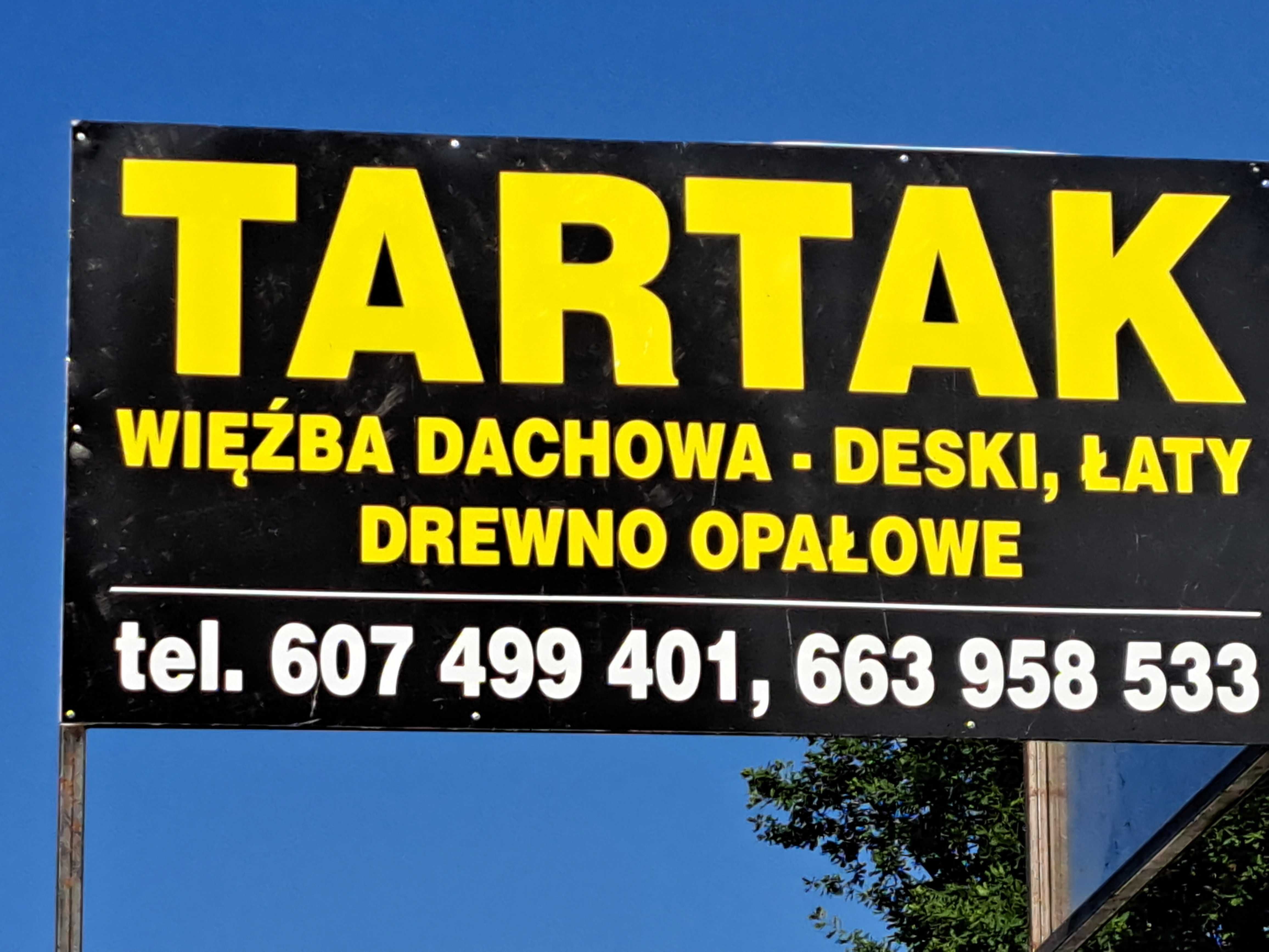 Więźba  dachowa  deski łaty opał