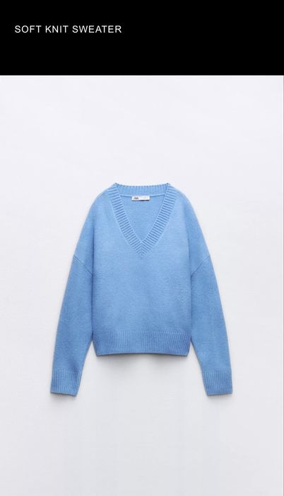 Светр zara S блакитний