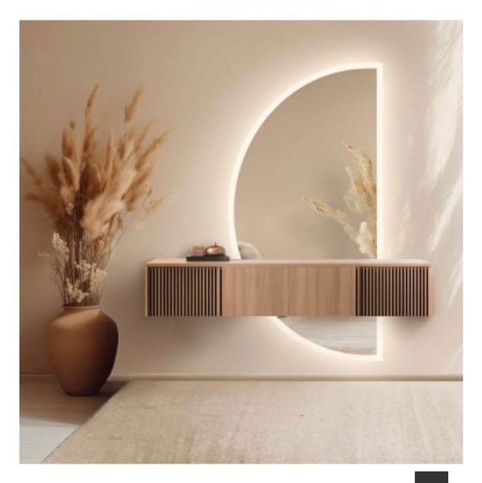 Lustro w dwóch częściach Alfaram Doppio Led II 120x60