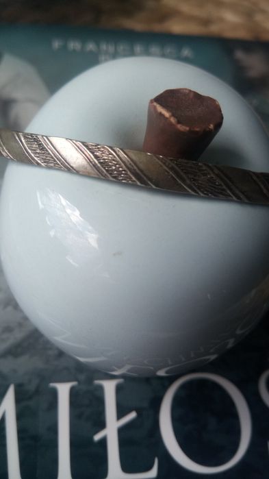 Śliczna autorska bransoletka kółko Warmet srebrna PRL stary wyrób