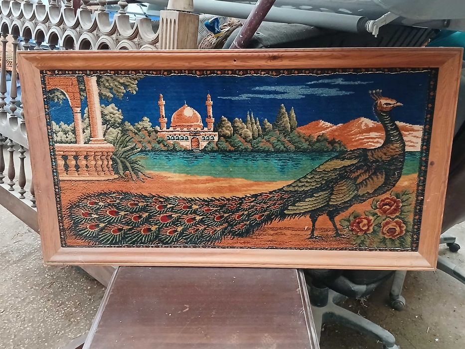 Quadros antigos de pintura ou lã