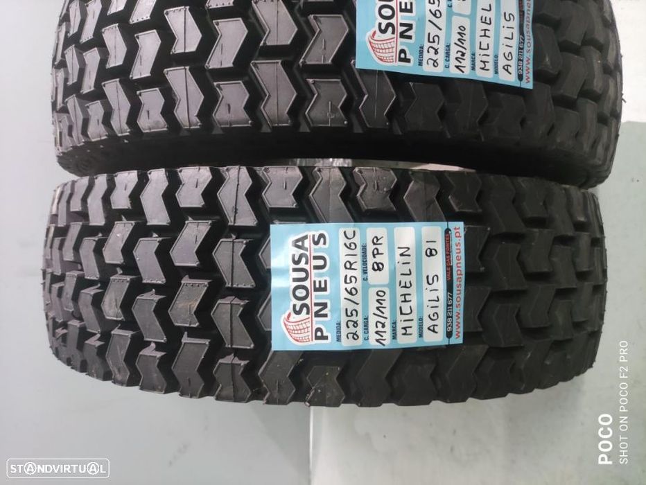 2 pneus michelin 225-65r16 c - oferta dos portes 130 EUROS
