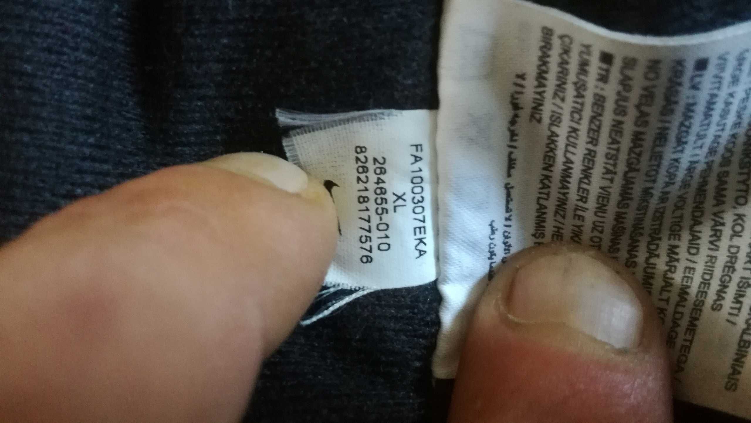 Męska zimowa długa kurtka NIKE TEAM JACKET r.XL stan bardzo dobry