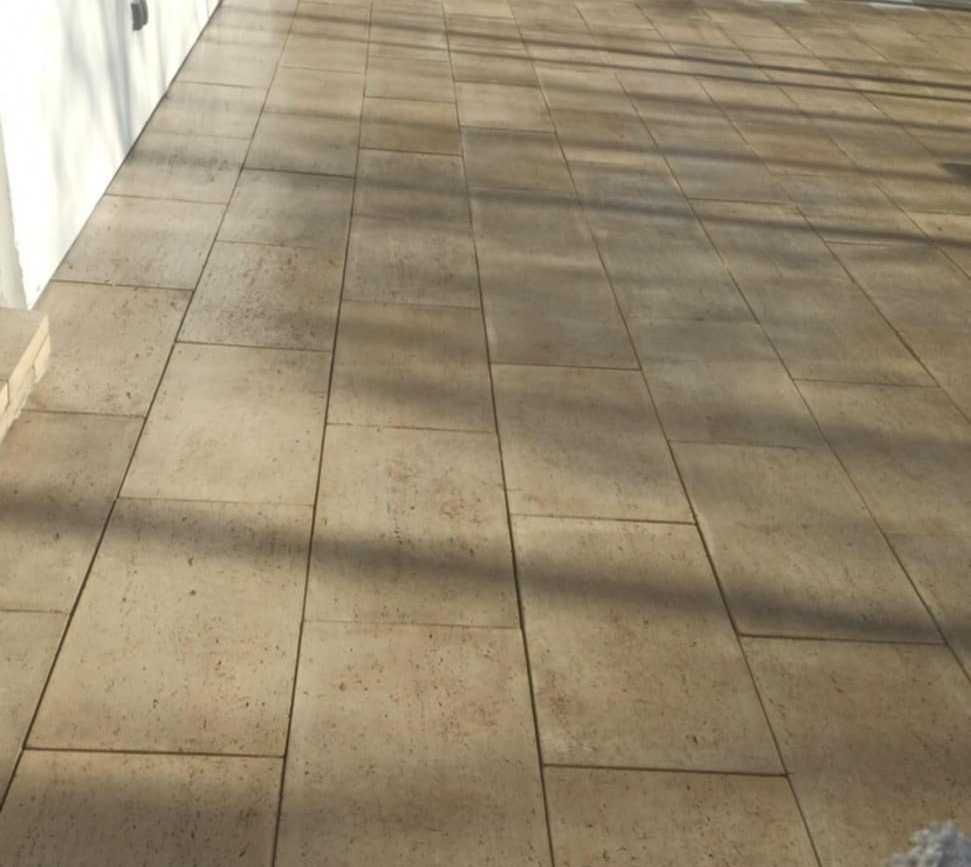 Płyty tarasowe i chodnikowe - imitacja drewna i trawertynu