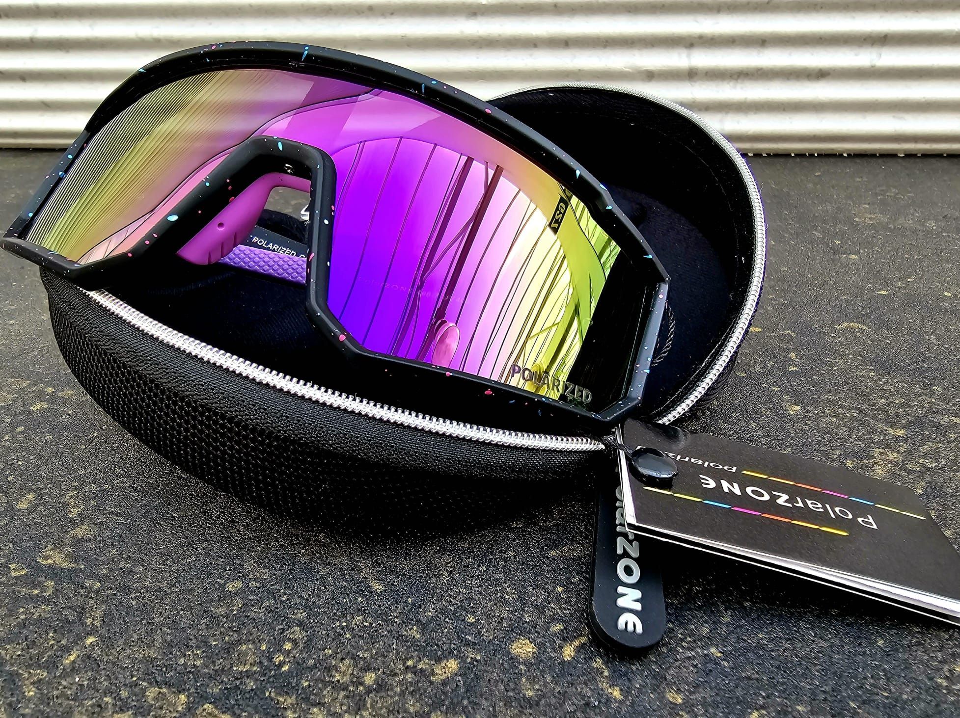 Okulary przeciwsłoneczne sportowe marki Polarzone nowe modne