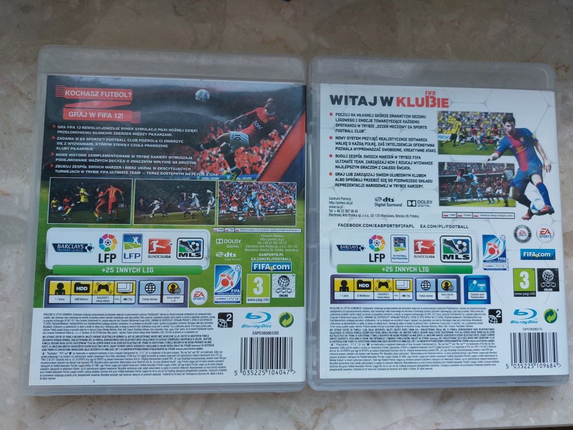 Fifa 12 i 13 na konsolę PS3 Play Station 3