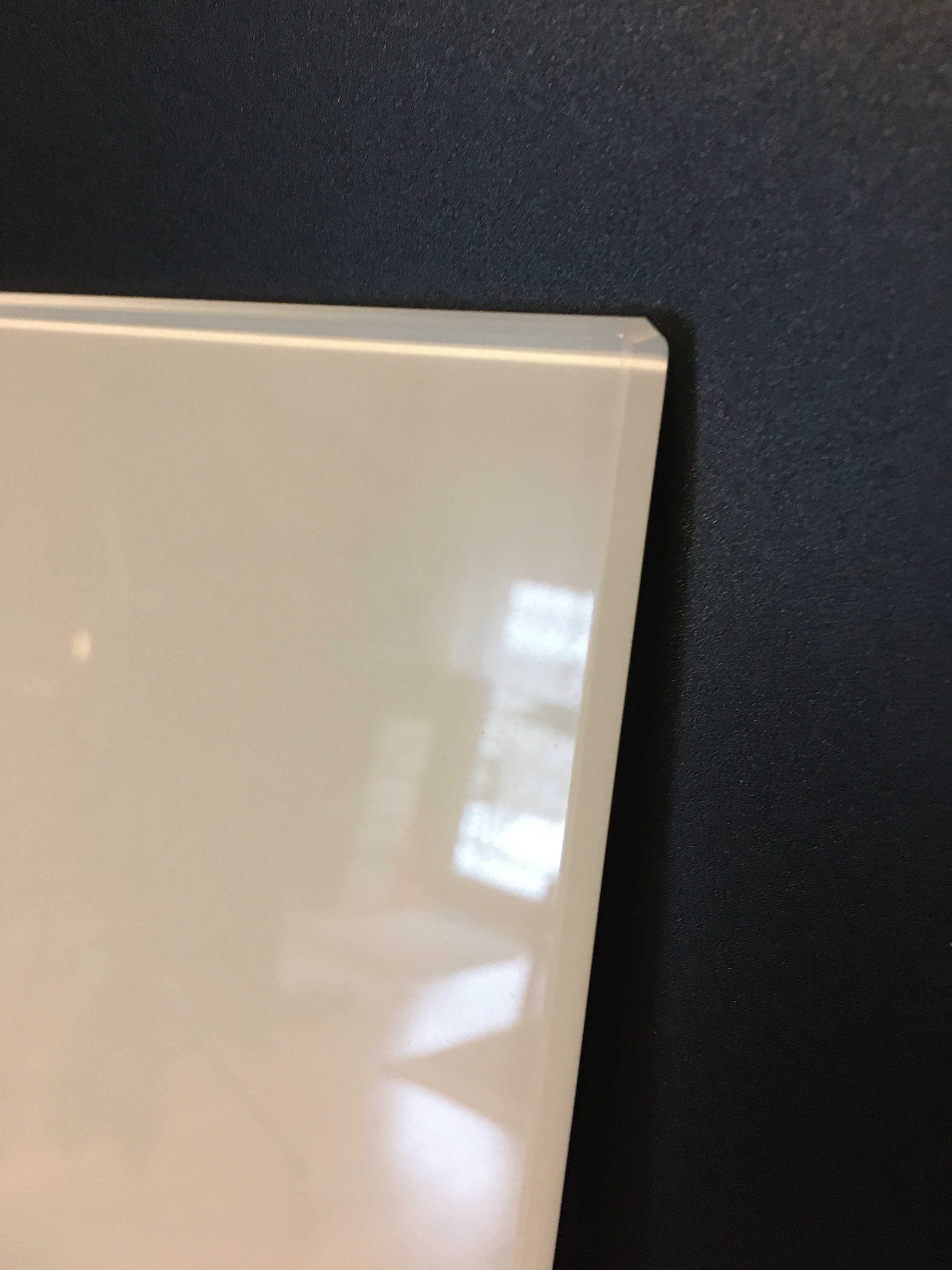 Besta panel szklany biały/mleczny - 120x40 cm - jak NOWY!