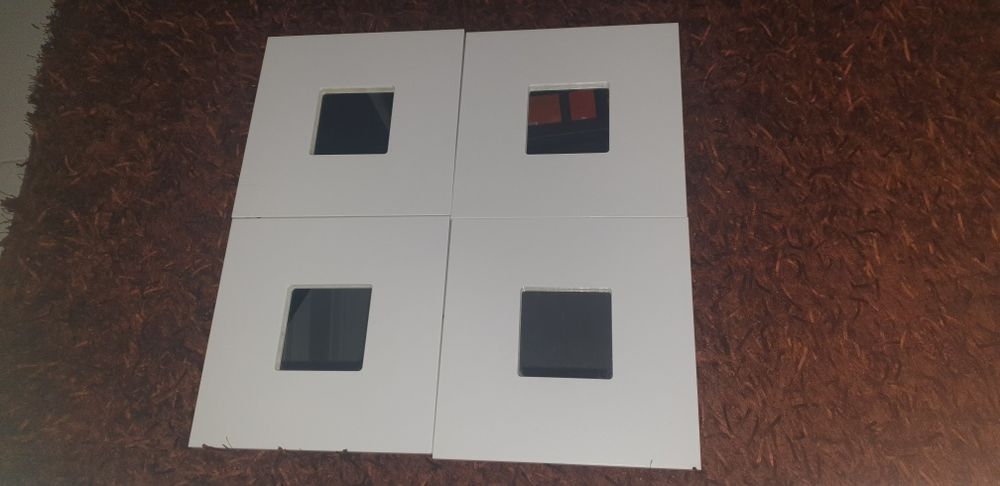 4 molduras do ikea MALMA (moldura26×26)(10X10)espelho estão impecáveis