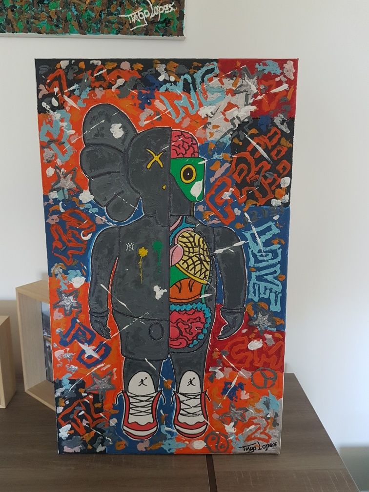 Quadro Pop Art Kaws NY 2024-04