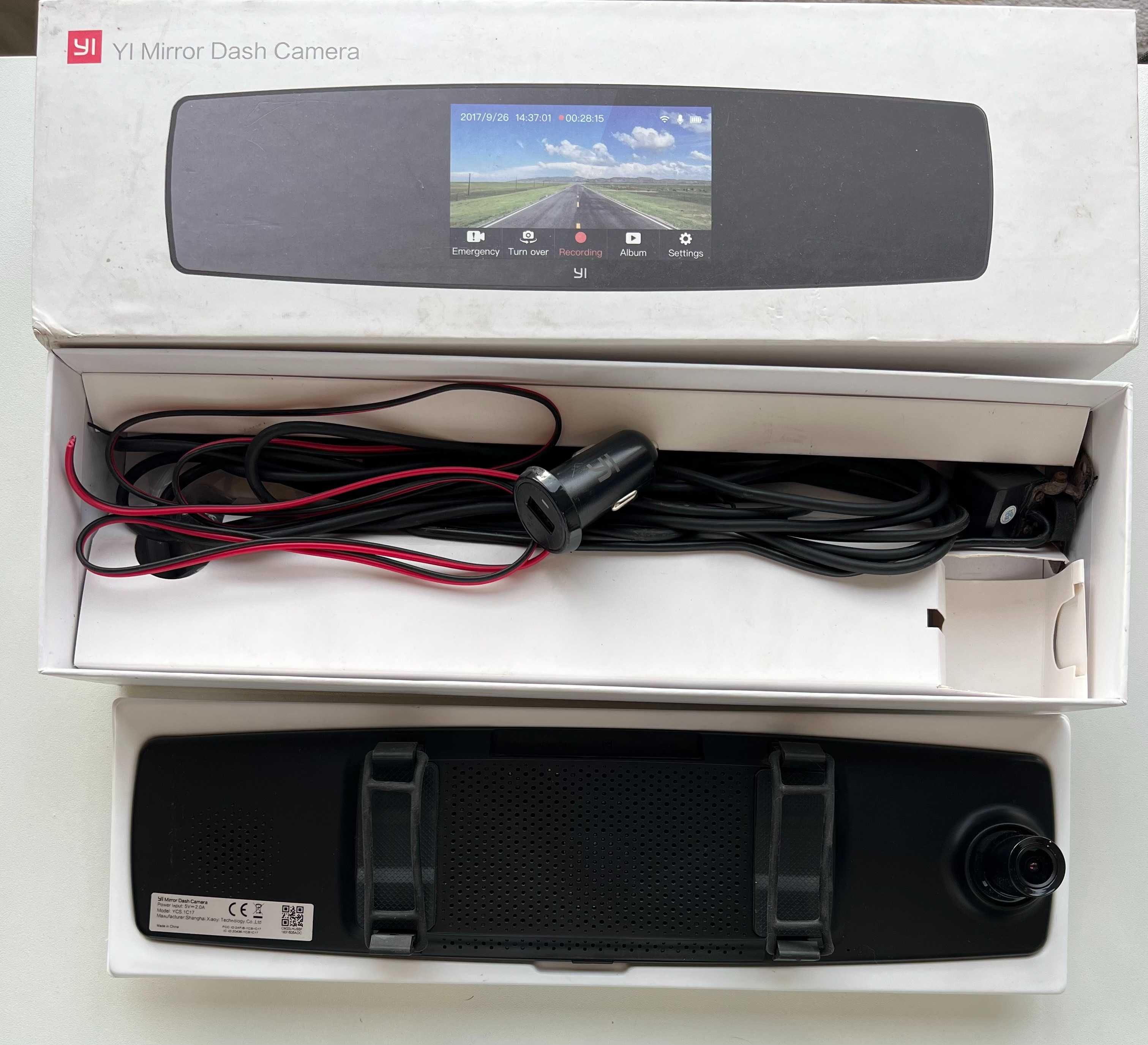 Регистратор зеркало Ксиоми Xiomi YI Mirror Dash Camera Сенсорное управ