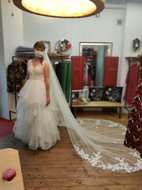 Suknia ślubna księżniczka - rozmiar S